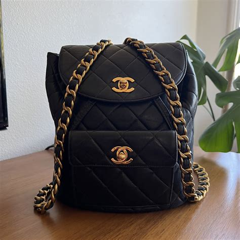 chanel duffle bag black|chanel backpack 2022.